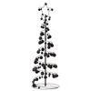 vidaXL Led Christmas Tree Black, Warm White Metal, Plastic Medium