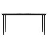 vidaXL Garden Dining Set Black Powder-coated steel Large Durable