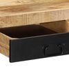 vidaXL Desk Natural Mango Wood Solid Rough Mango Wood 39.4x19.7x29.5 in