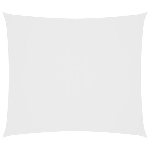 vidaXL Sunshade Sail Oxford Fabric Rectangular 6.6x8.2' White