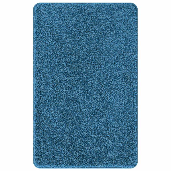 vidaXL Anti-slip Bath Mat Set 3 pcs Blue 19.7" x 19.7" PP