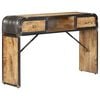 vidaXL Sideboard Natural Wood Solid Mango Wood and Iron Medium Sideboard