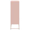 vidaXL Highboard Pink Steel Medium Highboard Rectangular Industrial