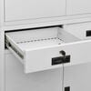 vidaXL Office Cabinet Light Grey Steel Large Office Cabinet