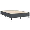 vidaXL Platform Bed Frame Dark Grey 55.12 x 74.80 in Fabric