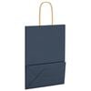 vidaXL Paper Bags 50 pcs with Handles Blue 15x8x21 cm