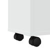 vidaXL Narrow Bathroom Cabinet White Engineered wood Slim