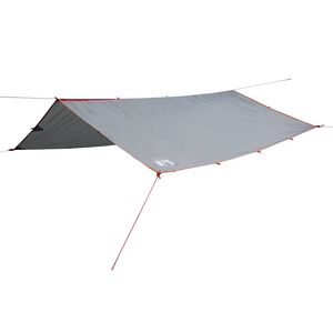 vidaXL Camping Tarp Grey and Orange 196.9x115.7" Waterproof