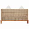 vidaXL Sofa Set Natural Natural Rattan Medium Removable Covers