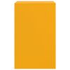 vidaXL Bedside Cabinet Mustard Yellow Cold-rolled steel Medium Storage