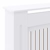 vidaXL Radiator Cover 2 pcs White 80.71 x 8.07 x 32.09 in