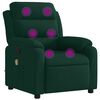 vidaXL Massage Recliner Chair Dark Green