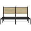 vidaXL Bed Frame Sonoma Oak Steel, Engineered Wood King Size Bed Frame