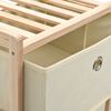 vidaXL Storage Rack Beige, Cedar Cedar Wood, Polypropylene Medium