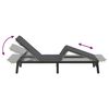vidaXL Sun Lounger Light Gray