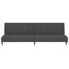 vidaXL Sofa Bed Dark Grey Velvet (100% polyester), wood, metal 2-seater
