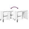 vidaXL Sink Cabinet White Engineered wood, metal Medium Sink Cabinet