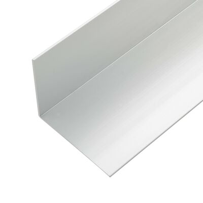 vidaXL 5 pcs Decking Angle Trims Aluminum 66.9" Silver