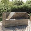 vidaXL 2-seater Garden Sofa Grey