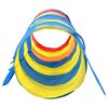 vidaXL Play Tunnel Multicolored 170T polyester, steel Large Foldable
