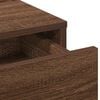 vidaXL Dressing Table with Drawer Brown Oak 19.69 x 16.14 x 53.15 in