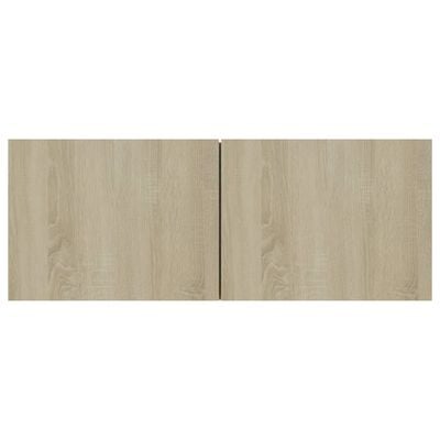 vidaXL TV Stand Sonoma Oak 31.5"x11.8"x11.8" Engineered Wood