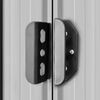 vidaXL Garden Shed Grey Galvanized Steel Large Garden Shed Rectangular