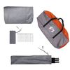 vidaXL Camping Tent Tunnel 2-Person Grey and Orange Waterproof