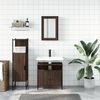 vidaXL Bathroom Furniture Set Brown oak
