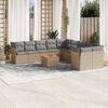 vidaXL Garden Sofa Set Mix beige