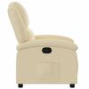 vidaXL Recliner Chair Cream Fabric (100% polyester), metal, plywood Medium