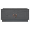 vidaXL Coffee Table Grey Solid Pine Wood Medium Rectangular Modern