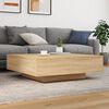 vidaXL Coffee Table Sonoma Oak 39.4x39.4x12.2" Engineered Wood