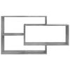 vidaXL Wall Shelves Concrete Grey 40.9x7.9x23.0" Engineered Wood