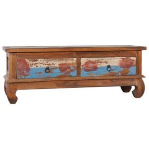 vidaXL TV Cabinet Multicolor Reclaimed teak wood Medium TV Cabinet