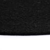 vidaXL Placemat Set of 6 Plain Black 100% Cotton 15 in diameter