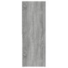 vidaXL Book Cabinet Grey Sonoma Engineered Wood Tall Book Cabinet