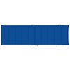 vidaXL Sun Lounger Royal blue Solid acacia wood Large Foldable
