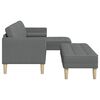vidaXL Sofa Set 2 pcs Dark gray 173 x 131 x 67 cm fabric