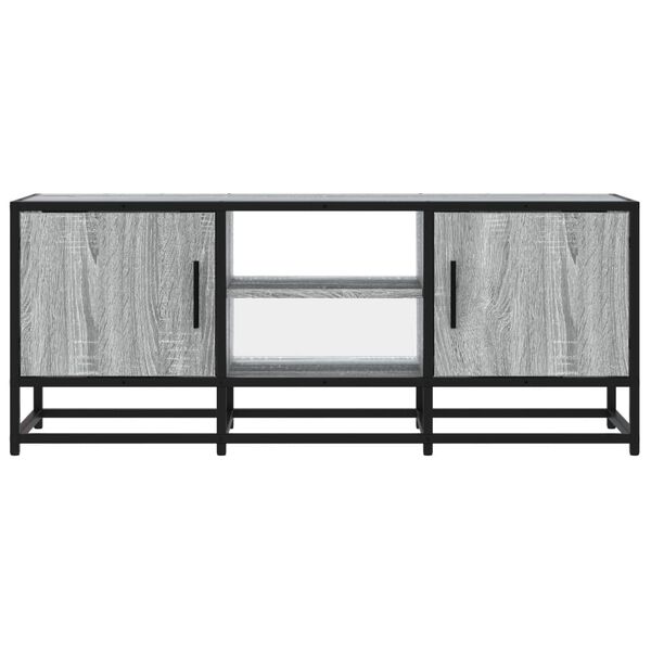 vidaXL TV Cabinet Grey Sonoma Engineered Wood 39.4 x 13.8 x 16.1 in