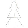 vidaXL Christmas Cone Tree Metal Medium Decorative Inlays