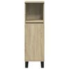 vidaXL Bathroom Cabinet Sonoma Oak Engineered Wood Narrow