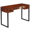 vidaXL Desk Brown Solid Acacia Wood Standard Desk Rectangular