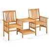 vidaXL Patio Bistro Set Natural wood Solid acacia wood Standard Durable