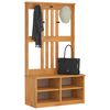 vidaXL Hall Tree Acacia wood finish Solid pine wood, engineered wood
