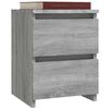 vidaXL Bedside Cabinet Grey sonoma Engineered wood Small Bedside Cabinet