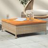 vidaXL Garden Table Beige and brown
