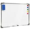 vidaXL Magnetic Dry-erase Whiteboard White 35.4x23.6" Steel