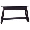 vidaXL Console Table Light Black Coffee Solid mahogany wood Medium