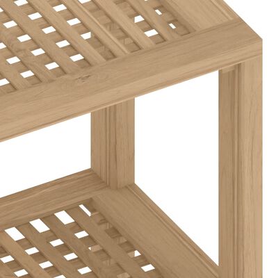 vidaXL Bathroom Side Table 23.6"x11.8"x17.7" Solid Wood Teak